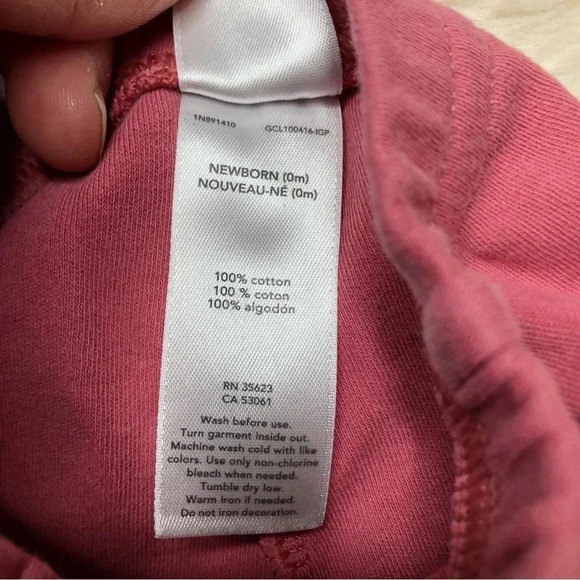 Child Of Mine By Carter’s  Sweatpants Red/Pink Size Newborn - Picture 8 of 16